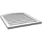 Ekena Millwork Arch Top Surface Mount PVC Gable Vent: Functional, w/ 2"W x 1-1/2"P Brickmould Frame, 24"W x 28"H GVPAR24X2802SF - alternate 2